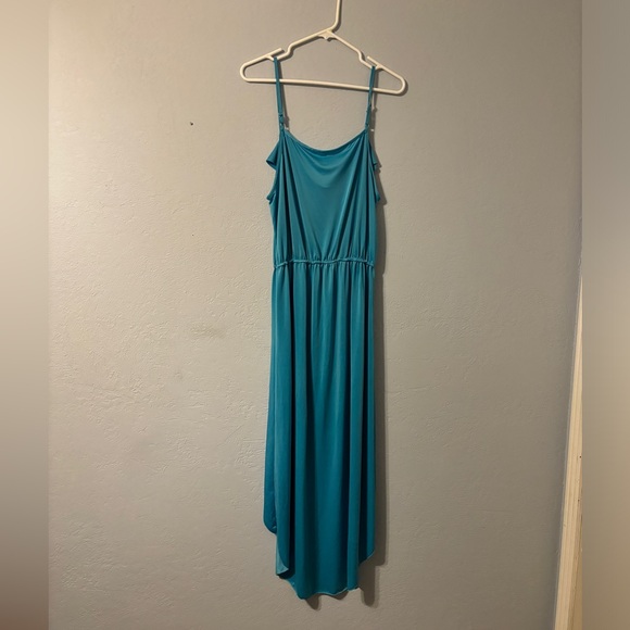 Stretchy blue high low dress size l/xl - Picture 7 of 11